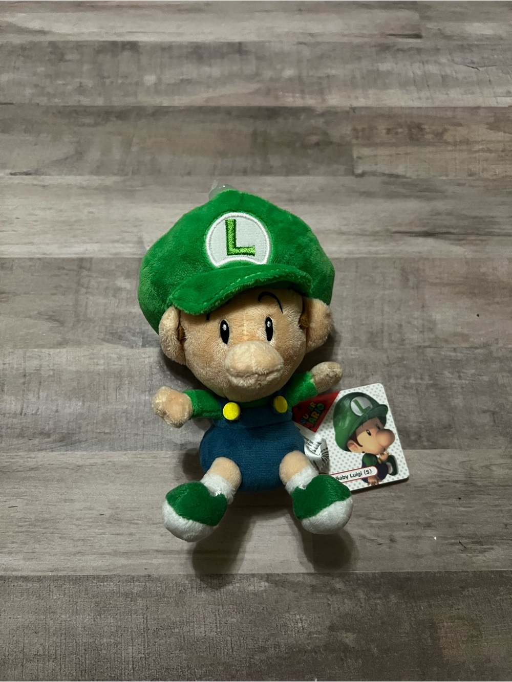 Nintendo Super Mario Bros. Baby Luigi Soft Stuffed Plush Doll 5" NWT